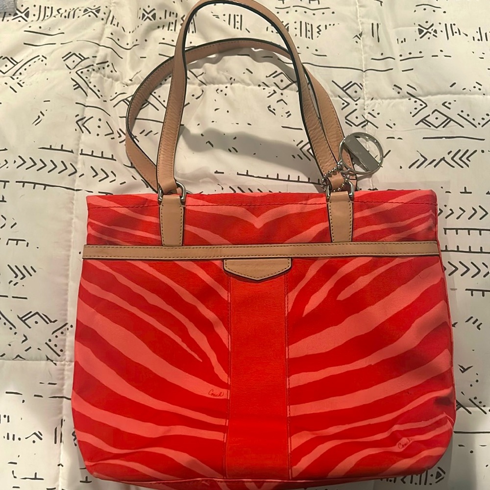 Coach purse. Orange/coral